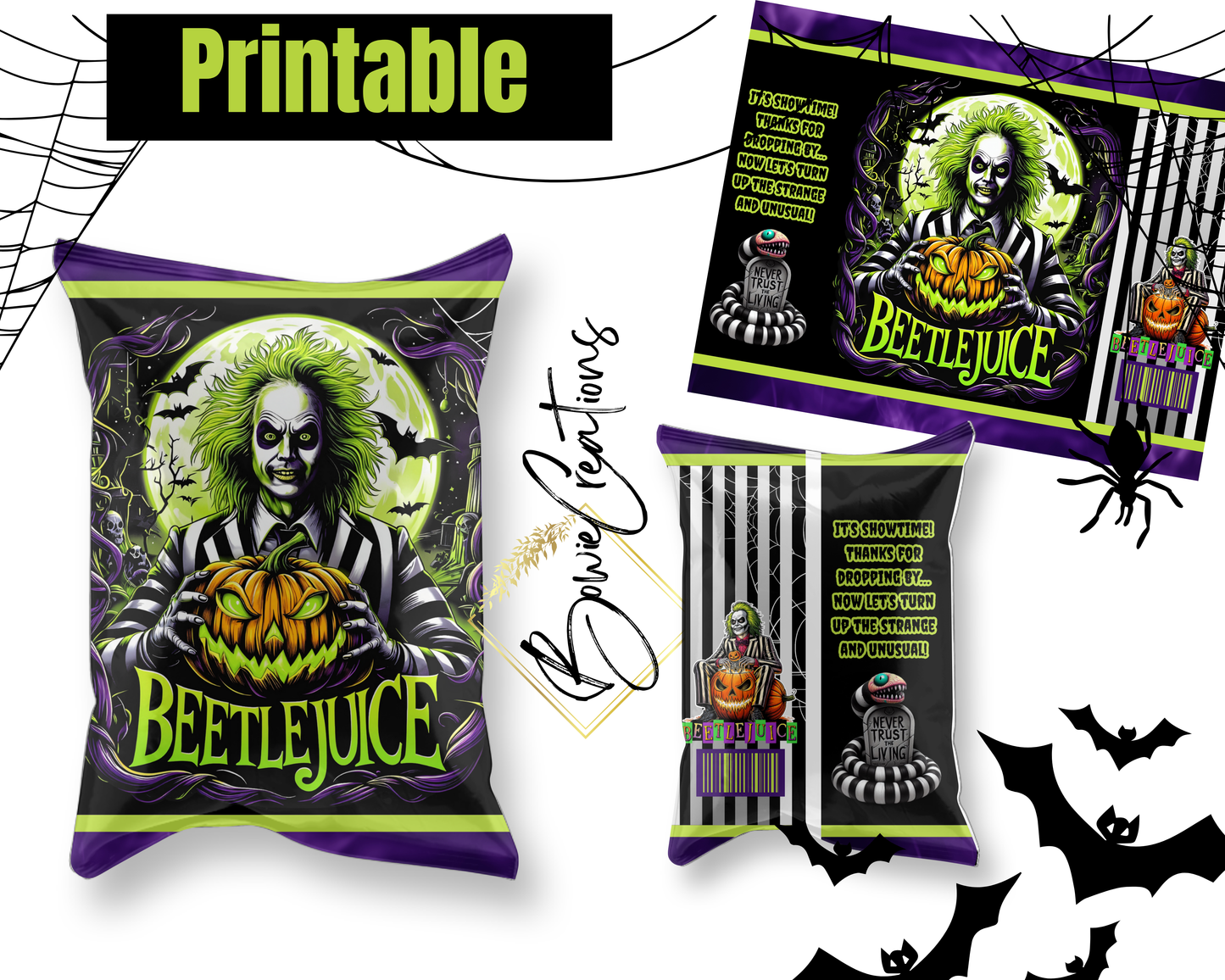 Beetlejuice Inspired Party Favor Download