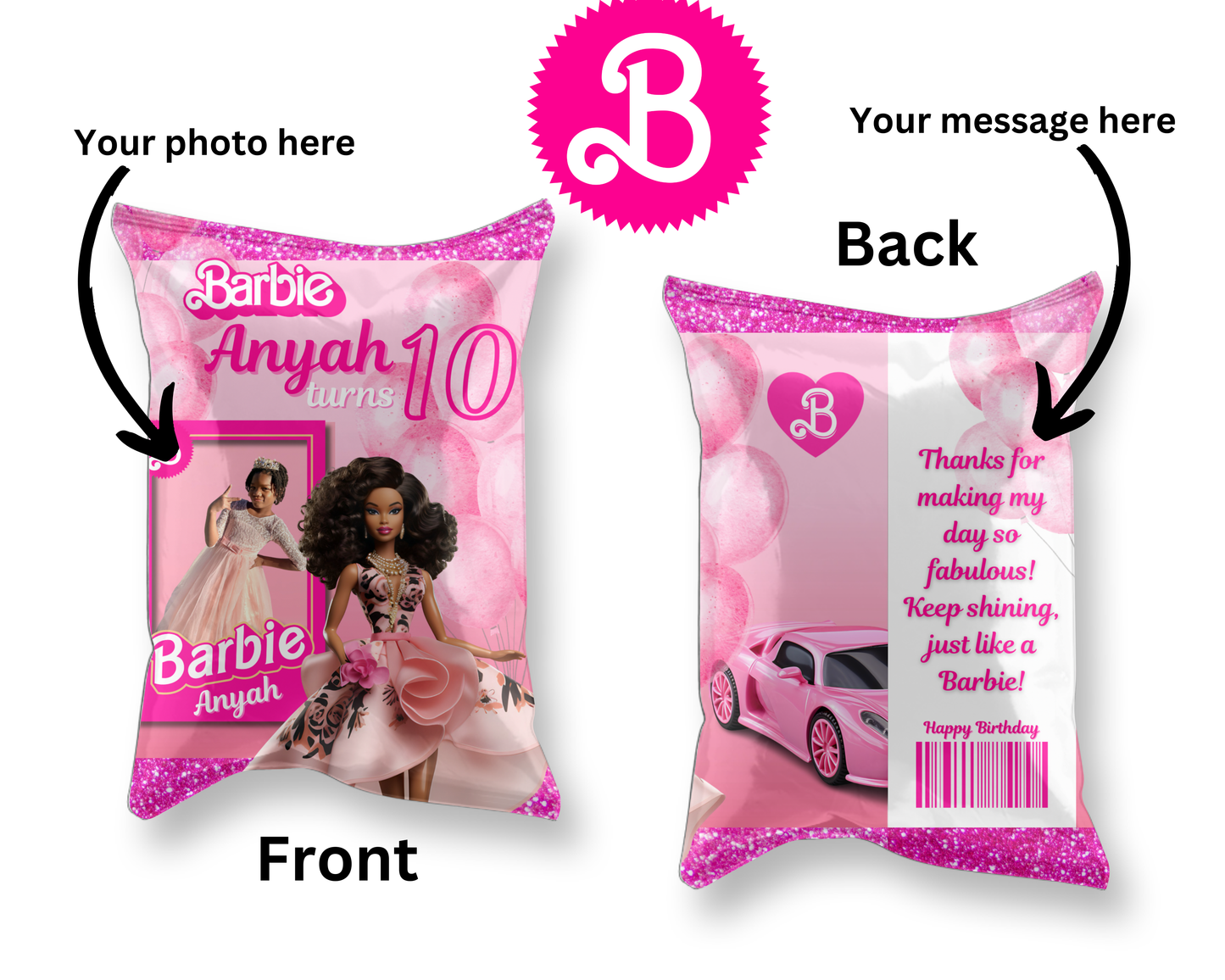 Barbie Inspired Party Favor Download